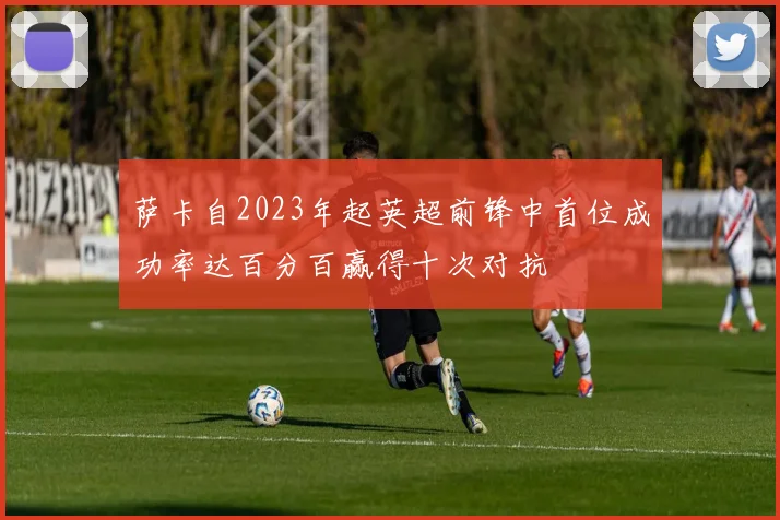 萨卡自2023年起英超前锋中首位成功率达百分百赢得十次对抗